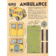 Ambulance - oude papieren bouwplaat - klein