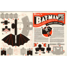 Batman - oude papieren bouwplaat