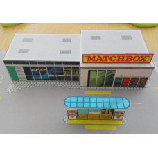 Matchbox Hotwheels benzinestation diorama - 1968 