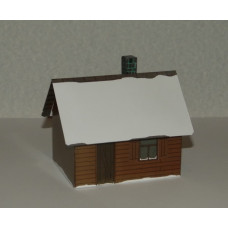 Russisch huis in 1:72 - model A - winter uitvoering