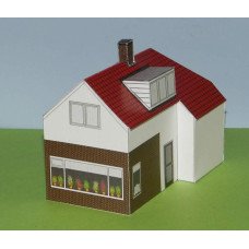 Vrijstaand huis model B in N (1:160)