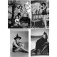 4 Halloween heksen - 40er jaren - zwart/wit -A4